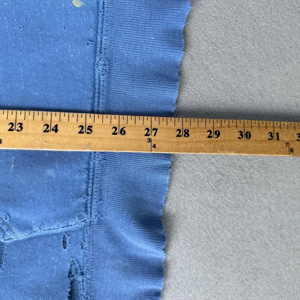 Vintage 90s Abercrombie Fitch Sweatshirt 2XL‎ Blue Distressed Thrashed Crew Neck